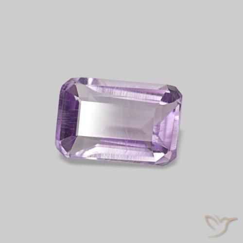 Ametista Violeta Claro-Médio Natural 0.58ct, Corte Esmeralda, VS