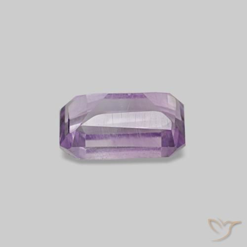 Ametista Violeta Claro-Médio Natural 0.58ct, Corte Esmeralda, VS