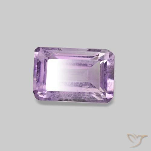 Ametista Violeta Claro-Médio Natural 0.56ct, Corte Esmeralda, VS