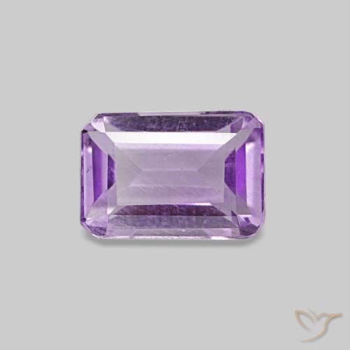 0.55ct violeta médio ametista, corte esmeralda, VS