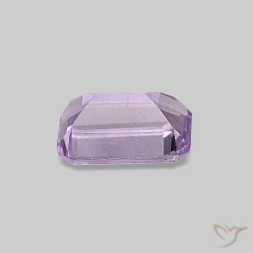 Ametista Violeta rosa médio Natural 0.51ct, Corte Esmeralda, VS