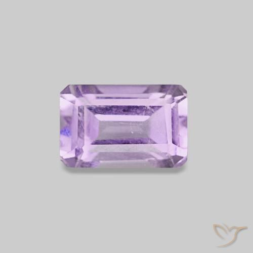 0.55ct Violeta claro Ametista, Corte Esmeralda, VS