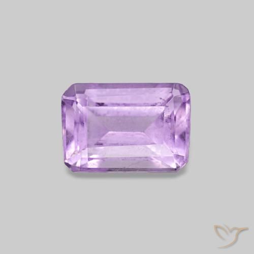 Ametista Violeta médio Natural 0.54ct, Corte Esmeralda, VS