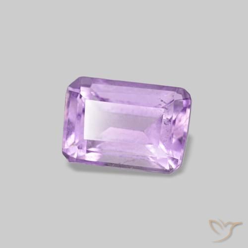 Ametista Violeta médio Natural 0.54ct, Corte Esmeralda, VS
