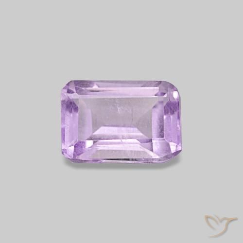 Ametista Violeta médio Natural 0.48ct, Corte Esmeralda, VS