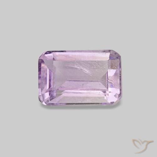 0.60ct Magenta claro Ametista, Corte Esmeralda, VS
