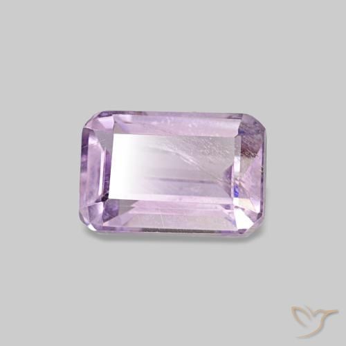 Ametista Magenta claro Natural 0.60ct, Corte Esmeralda, VS