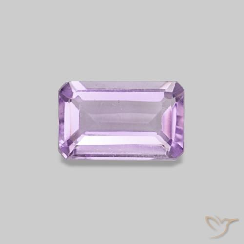 0.29ct Violeta rosado claro Ametista, Corte Esmeralda, VS
