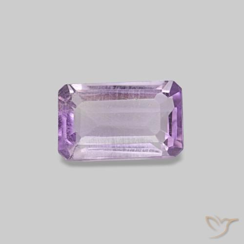 0.28ct Violeta rosa médio Ametista, Corte Esmeralda, VS