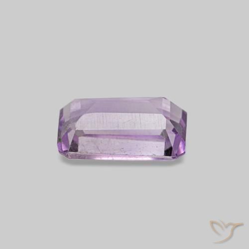 Ametista Violeta rosa médio Natural 0.28ct, Corte Esmeralda, VS
