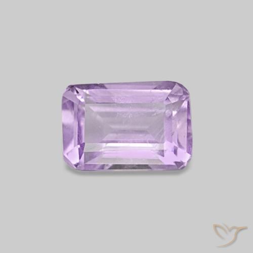 0.49ct Violeta rosa médio Ametista, Corte Esmeralda, VS