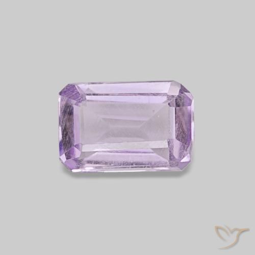 0.40ct Violeta rosado claro Ametista, Corte Esmeralda, VS
