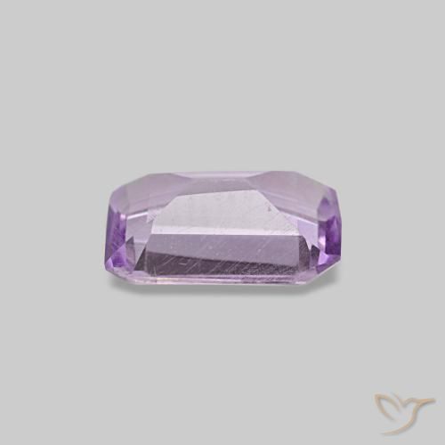 Ametista violeta natural 0,40ct, corte esmeralda, VS
