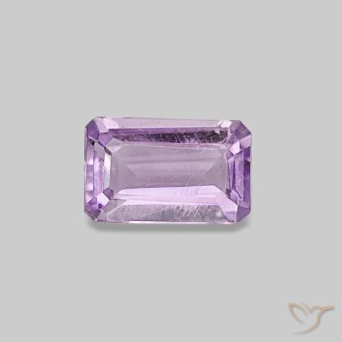 0.31ct Violeta rosa médio Ametista Pedras Preciosas, Corte Esmeralda, VS