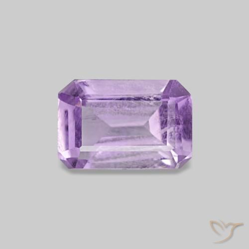 Ametista Violeta médio Natural 0.47ct, Corte Esmeralda, VS
