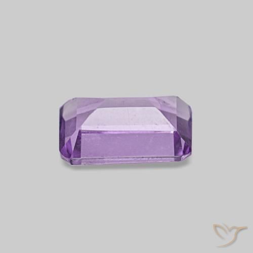 Ametista Violeta rosa médio Natural 0.49ct, Corte Esmeralda, VS