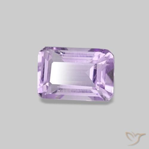 Ametista Íris Rosa Violeta Natural 0.54ct, Corte Esmeralda, VS