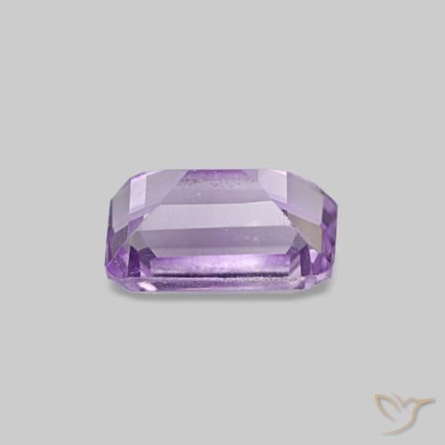 Ametista Íris Rosa Violeta Natural 0.54ct, Corte Esmeralda, VS