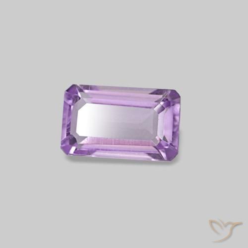 Ametista Violeta rosado Natural 0.27ct, Corte Esmeralda, VS