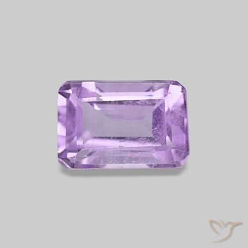 0.62ct Violeta rosado Ametista, Corte Esmeralda, VS