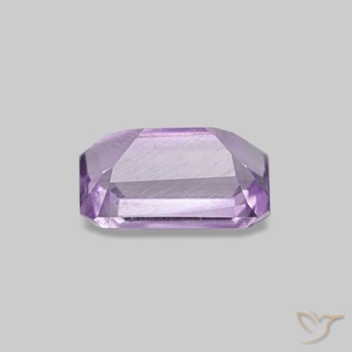 Ametista Violeta médio Natural 0.58ct, Corte Esmeralda, VS