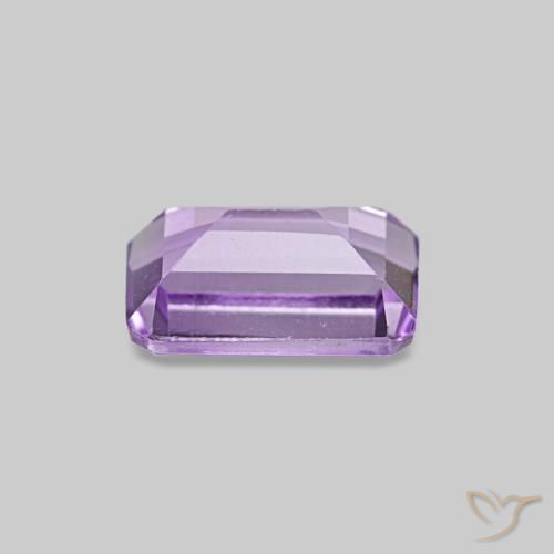 Ametista Violeta Rosado Médio Natural 0.53ct, Corte Esmeralda, VS