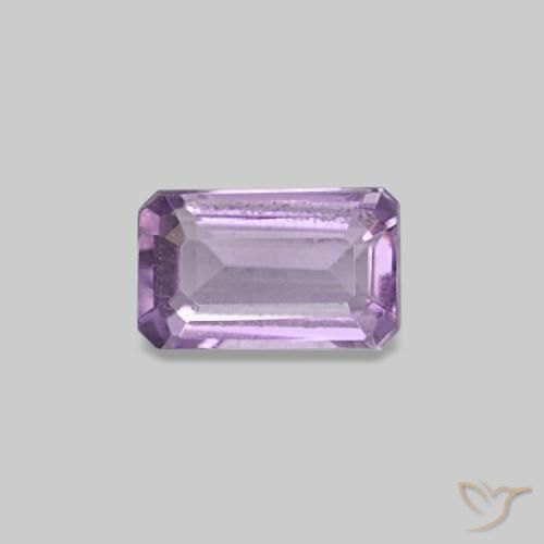 Ametista Violeta médio Natural 0.30ct, Corte Esmeralda, VS
