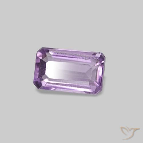 Ametista Violeta médio Natural 0.30ct, Corte Esmeralda, VS