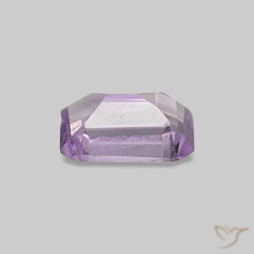 Ametista Violeta rosado claro Natural 0.50ct, Corte Esmeralda, VS