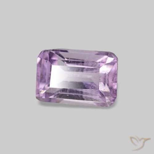 Ametista Orquídea Natural 0.57ct, Corte Esmeralda, VS