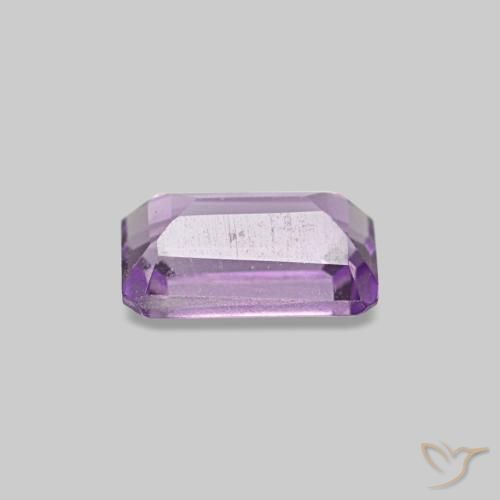 Ametista íris violeta Natural 0.31ct, Corte Esmeralda, VS