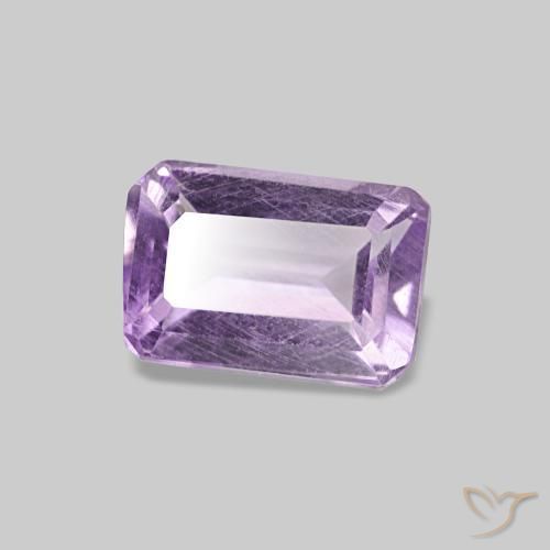 Ametista Violeta médio Natural 0,51ct, Corte Esmeralda, VS