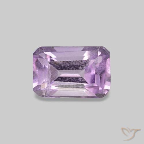Ametista íris violeta Natural 0.48ct, Corte Esmeralda, VS