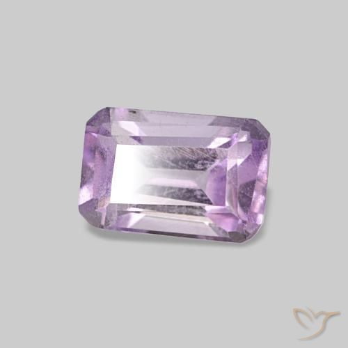 Ametista íris violeta Natural 0.48ct, Corte Esmeralda, VS
