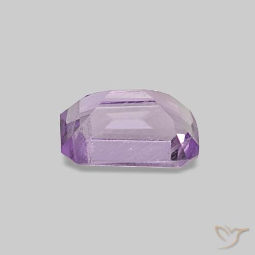 Ametista íris violeta Natural 0.48ct, Corte Esmeralda, VS