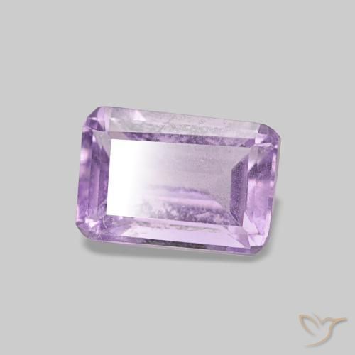 Ametista íris violeta Natural 0.55ct, Corte Esmeralda, VS