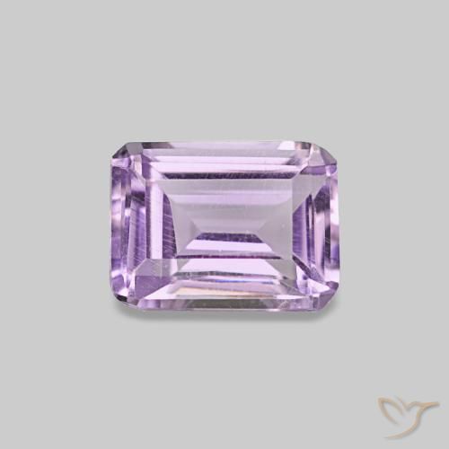 Ametista Violeta médio Natural 0.43ct, Corte Esmeralda, VS