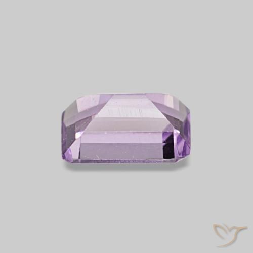 Ametista Violeta médio Natural 0.43ct, Corte Esmeralda, VS