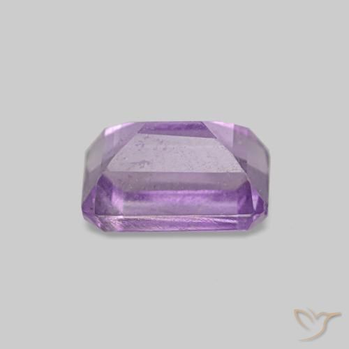 Ametista Violeta rosado Natural 0.62ct, Corte Esmeralda, VS