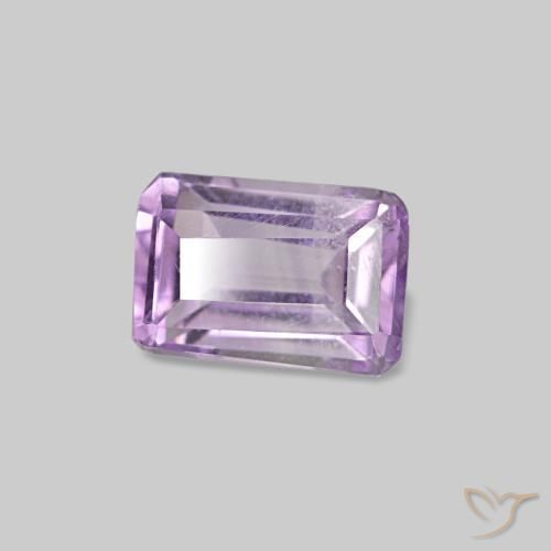 Ametista íris violeta Natural 0.46ct, Corte Esmeralda, VS