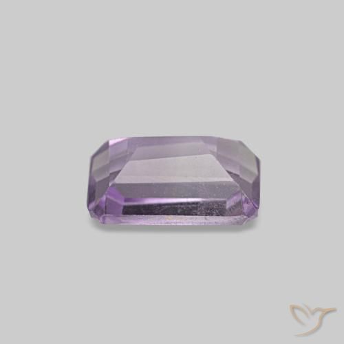 Ametista íris violeta Natural 0.46ct, Corte Esmeralda, VS