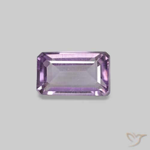 0.31ct violeta ametista, corte esmeralda, VS