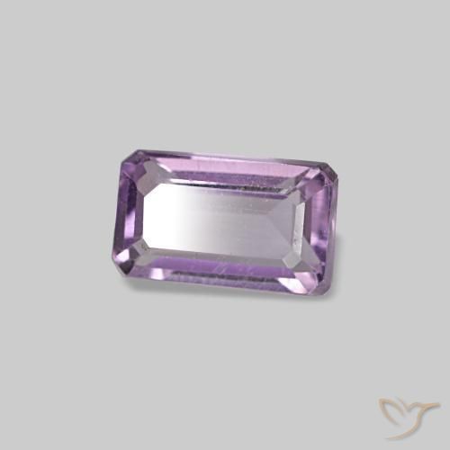 Ametista violeta natural 0,31ct, corte esmeralda, VS