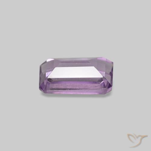 Ametista violeta natural 0,31ct, corte esmeralda, VS