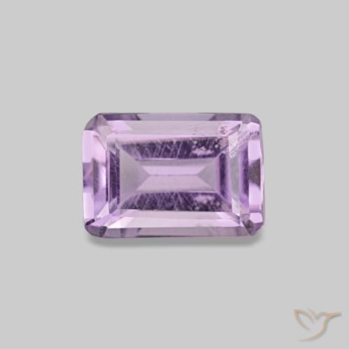 0.48ct Violeta rosado Ametista, Corte Esmeralda, VS