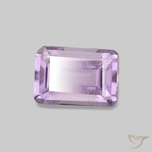 Ametista violeta natural 0,48ct, corte esmeralda, VS