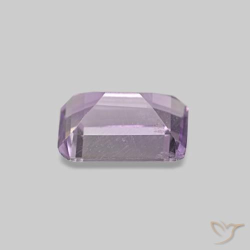 Ametista violeta natural 0,48ct, corte esmeralda, VS