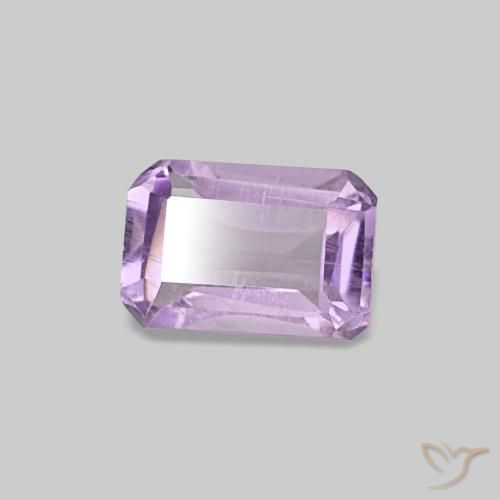 Ametista Violeta médio Natural 0.53ct, Corte Esmeralda, VS