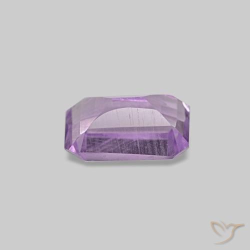 Ametista Violeta médio Natural 0.53ct, Corte Esmeralda, VS