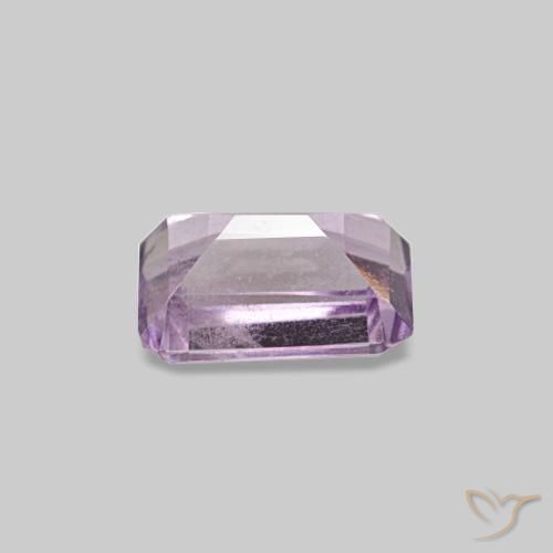 Ametista violeta natural 0,57ct, corte esmeralda, VS